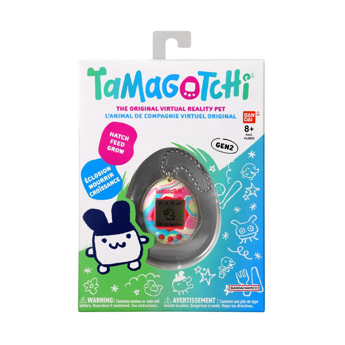 Original Tamagotchi (Gen. 2) Colorful Leopard Virtual Pet
