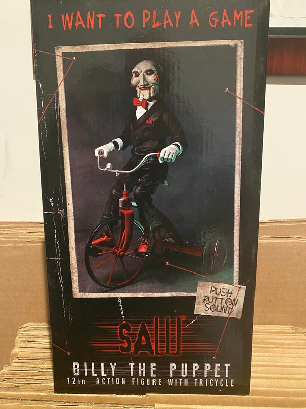 We now have the Saw Billy the puppet in stock