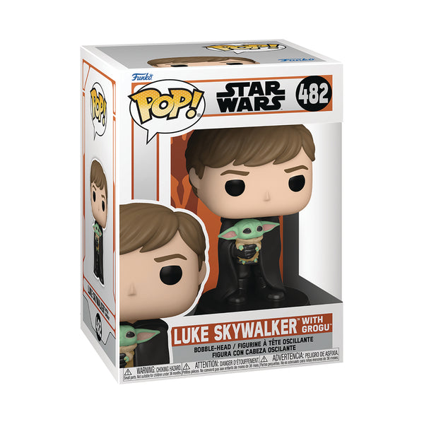 Funko Pop! Star Wars: Mandalorian Luke Skywalker W/ Grogu Vinyl Figure #482