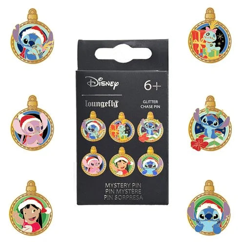 Loungefly! Lilo and Stitch Holiday Ornament Mystery Box Pin