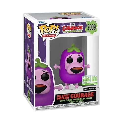 Funko Pop! Courage the Cowardly Dog The Great Eggplant Courage Vinyl Figure #2009