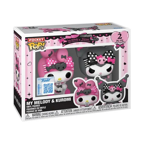 Funko Pocket Pop! Sanrio My Melody 50th and Kuromi 20th Anniversary Keychain 2-Pack - Specialty Series