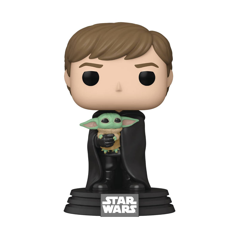 Funko Pop! Star Wars: Mandalorian Luke Skywalker W/ Grogu Vinyl Figure