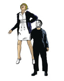 Fright Rags Halloween II Michael Myers & Nurse Jill 1 1/2" Enamel Pin