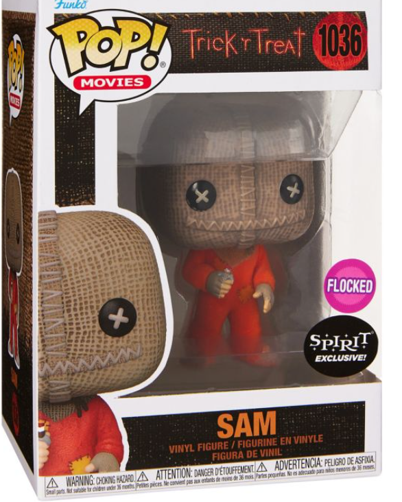 Funko Pop! Trick 'r Treat - Sam with Razor (Flocked) Vinyl Figure #1036 Spirit Exclusive