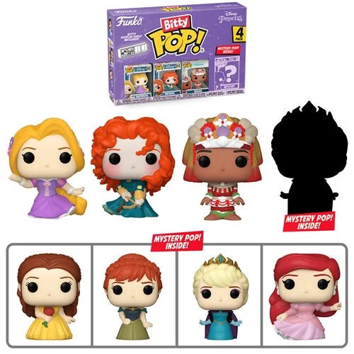 Funko Bitty Pop! Disney Princesses Rapunzel Funko Mini-Figure 4-Pack
