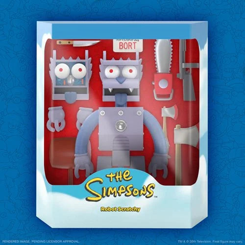 The Simpsons Ultimates Robot Scratchy 7-Inch Action Figure