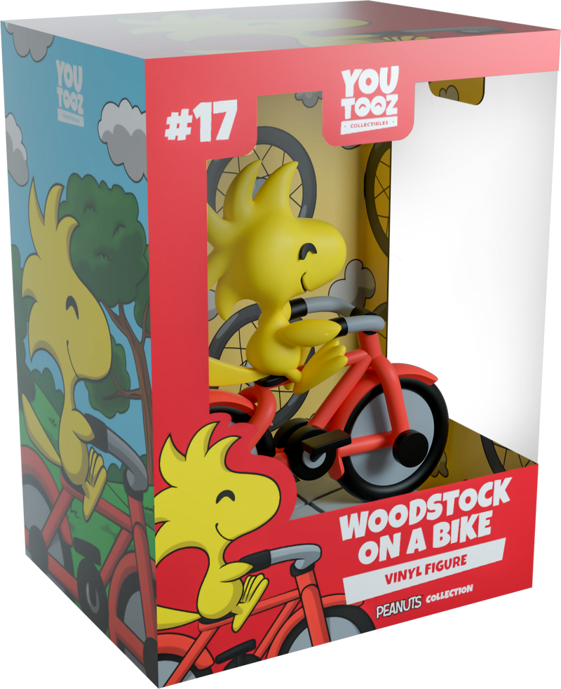 Youtooz Peanuts Collection Woodstock on a Bike Vinyl Figure