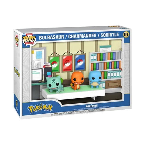 Funko Pop! Pokemon Bulbasaur Charmander Squirtle Deluxe Moment with Case #01