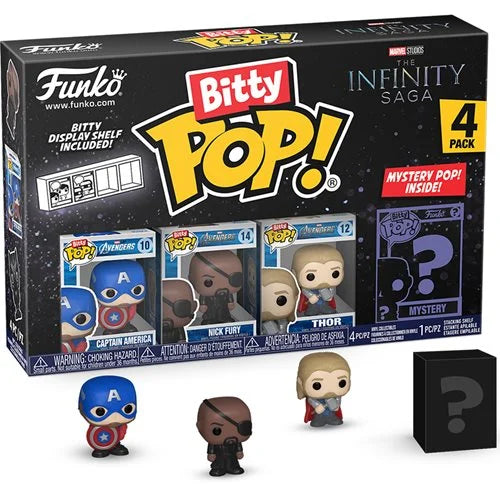 Funko Bitty Pop! Marvel The Infinity Saga Captain America Mini-Figure 4-Pack