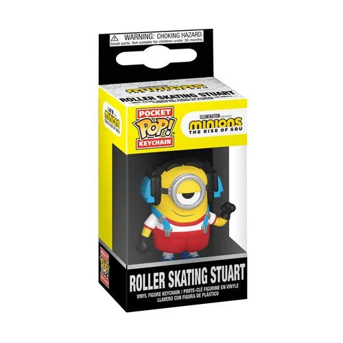Funko Pocket Pop! Minions: The Rise of Gru Roller Skating Stuart Keychain
