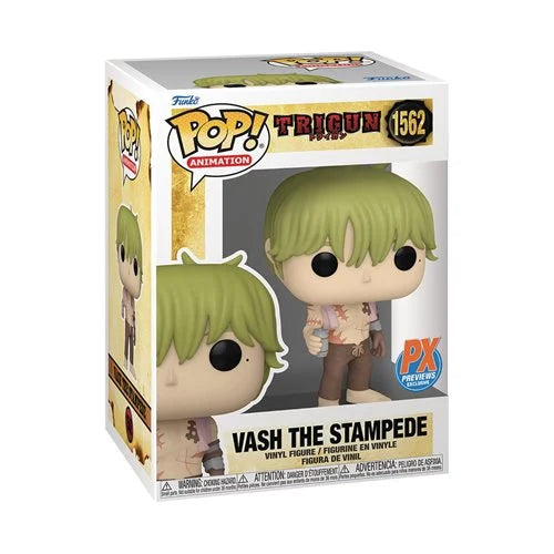 Funko Pop! Trigun Vash the Stampede Shirtless Vinyl Figure #1562 - Previews Exclusive