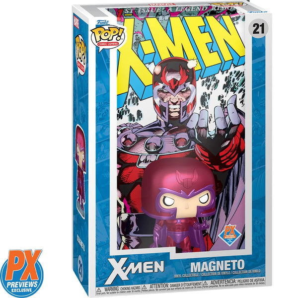 Funko Pop! X-Men #1 (1991) Magneto Comic Cover Vinyl Figure with Case #21 - Previews Exclusive