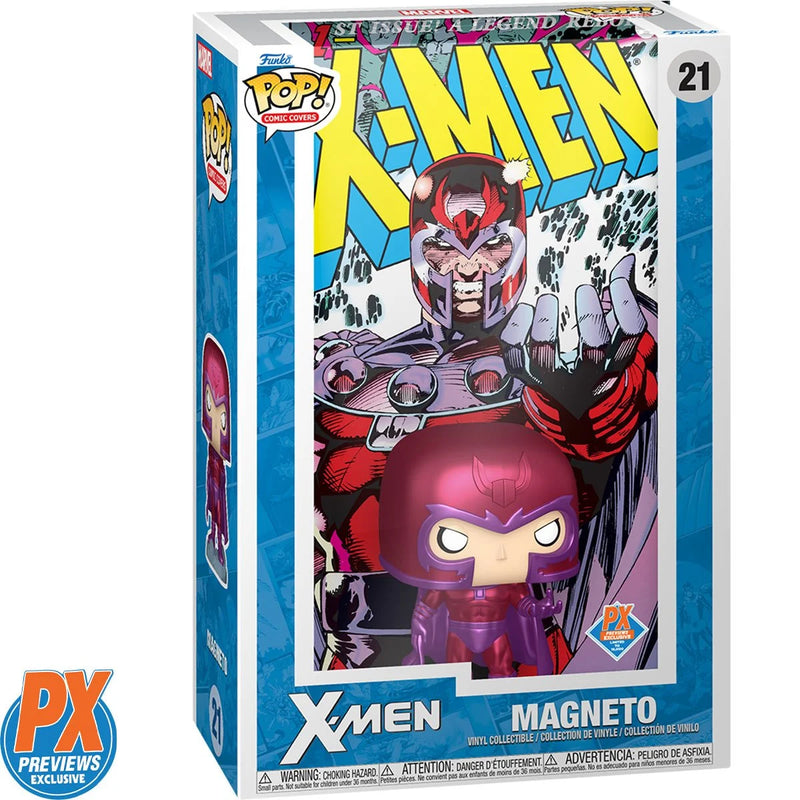 Funko Pop! X-Men #1 (1991) Magneto Comic Cover Vinyl Figure with Case #21 - Previews Exclusive