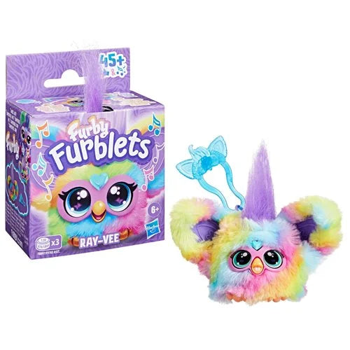 Furby Furblets Electronica Ray-Vee Rainbow Plush