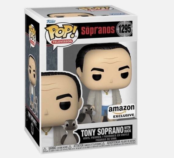 Funko Pop! The Sopranos Tony Soprano W/ Duck Vinyl Figure #1295 Amazon Exclusive