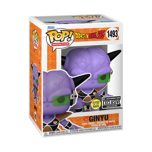 Funko Pop! Dragon Ball Z Ginyu (GITD) Vinyl Figure #1493 - Entertainment Earth Exclusive