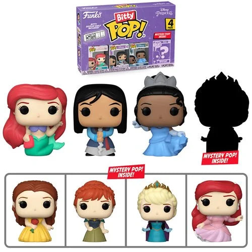 Funko Bitty Pop! Disney Princess Ariel Mini-Figure 4-Pack