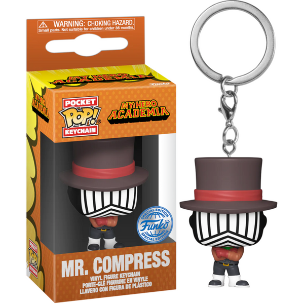 Funko Pocket Pop! My Hero Academia - Mr. Compress (Hideout) Specialty Series Keychain