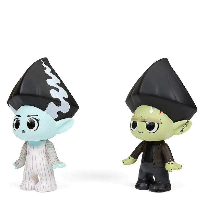 Trollify Bride of Frankenstein - Frankenstein and Bride 5" Vinyl Figure 2-Pack