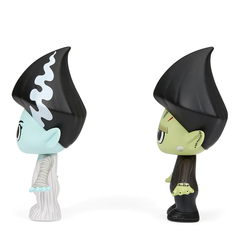 Trollify Bride of Frankenstein - Frankenstein and Bride 5" Vinyl Figure 2-Pack