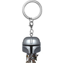 Funko Pocket Pop! Star Wars: The Mandalorian S9 -Mandalorian with DarkSaber Key Chain
