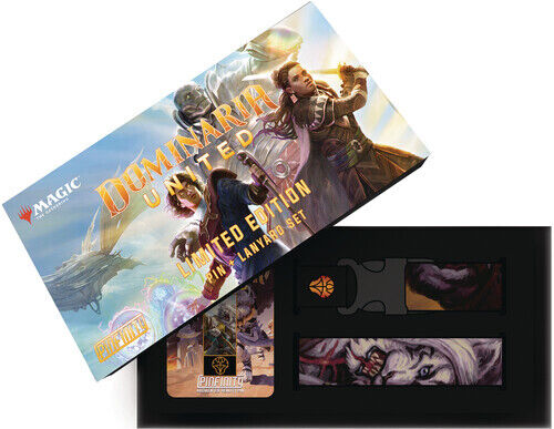 Pinfinity - (MTG) Magic The Gathering: Dominaria United Ajani Pin & Lanyard Set