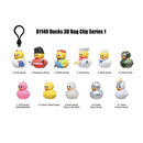 Monogram Yellow Ducks 3D Foam Bag Clip (Sealed)