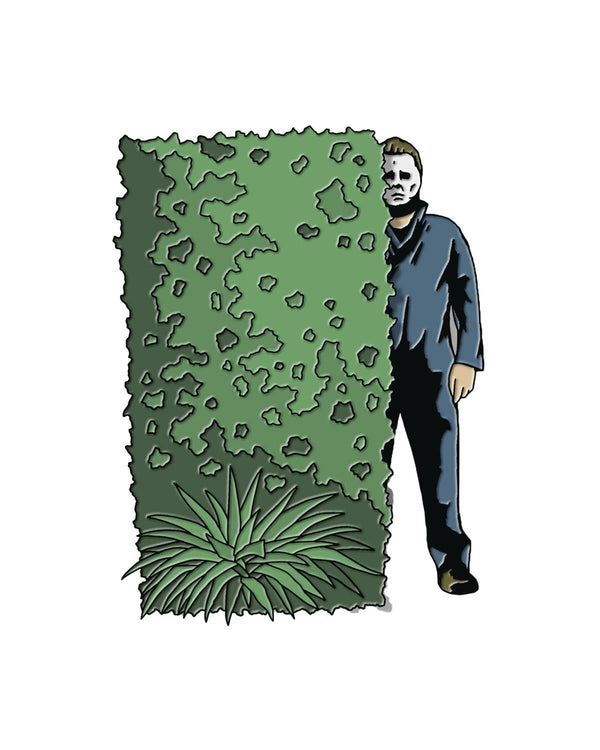 Fright Rags Halloween (1978) Michael Myers Hedge 1 1/2" Enamel Pin