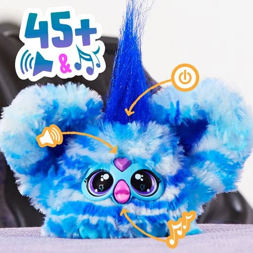 Furby Furblets Rocker Ooh-Koo Blue and White Plush