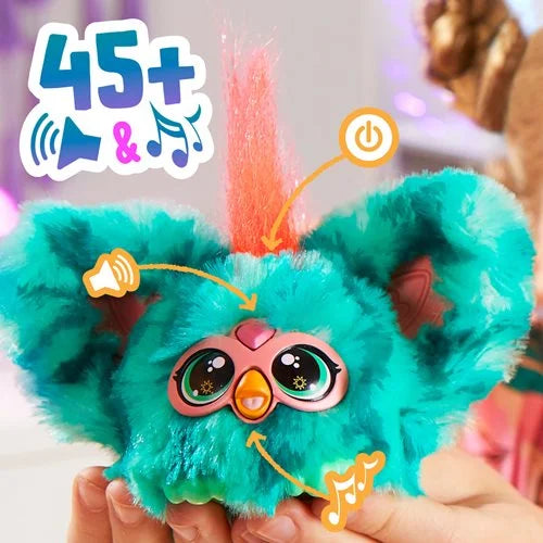 Furby Furblets Mello-Nee Pink and Green Plush