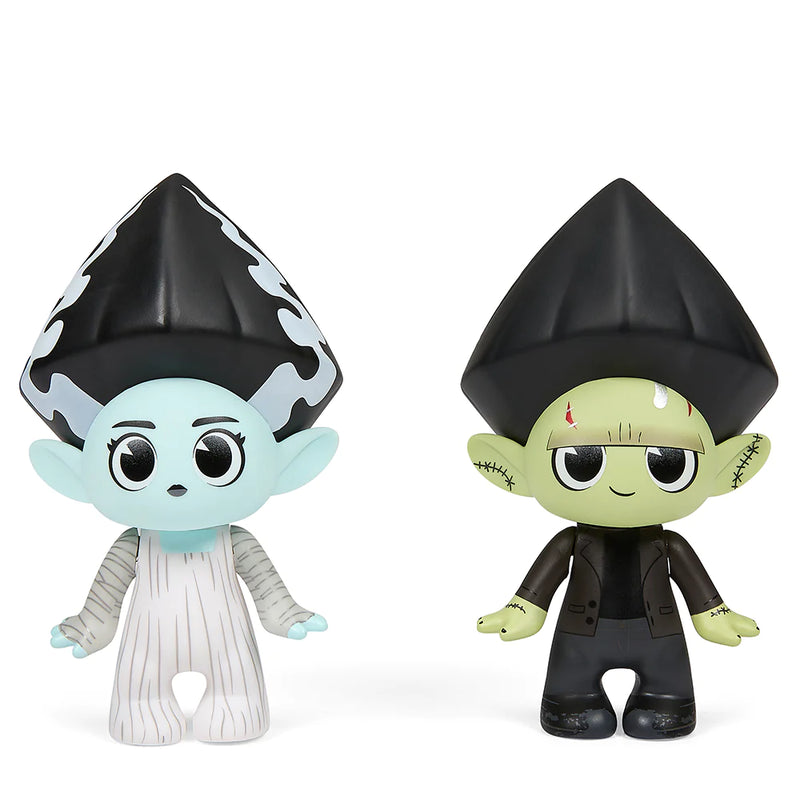 Trollify Bride of Frankenstein - Frankenstein and Bride 5" Vinyl Figure 2-Pack