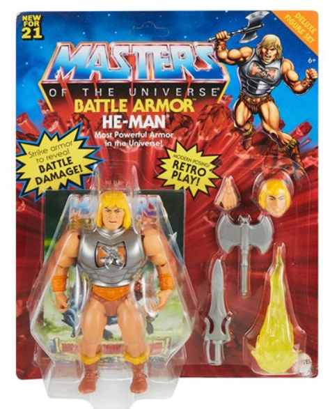 Mattel Masters of the Universe Origins Battle Armor He-Man AF