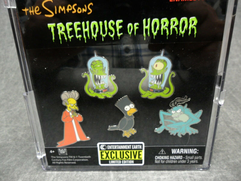 Simpsons: Treehouse of Horror 5 Pin Set Entertainment Earth Exclusive