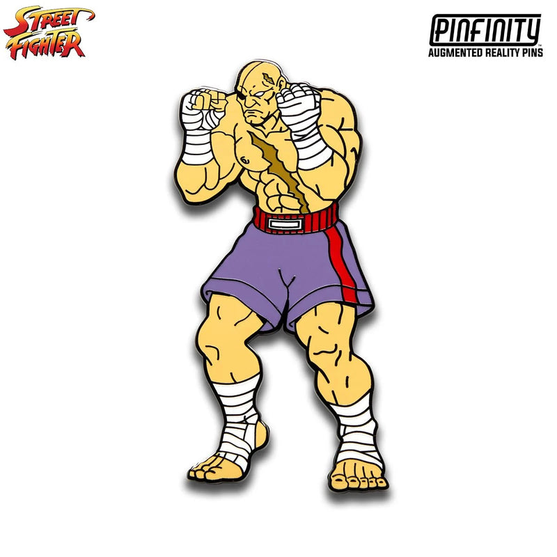 Street Fighter: Sagat Augmented Reality Enamel Pin