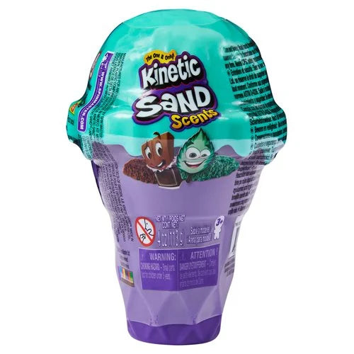 Kinetic Sand Scents 4 oz Ice Cream Cone Teal Container