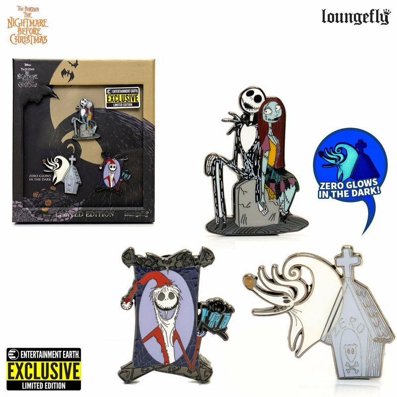 Nightmare Before Christmas: 3 Pin Set Entertainment Earth Exclusive