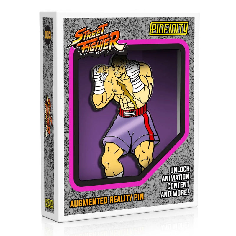 Street Fighter: Sagat Augmented Reality Enamel Pin