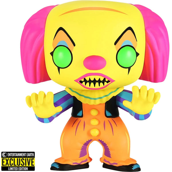 IT (1990): Pennywise Black Light Vinyl Figure - Entertainment Earth Exclusive