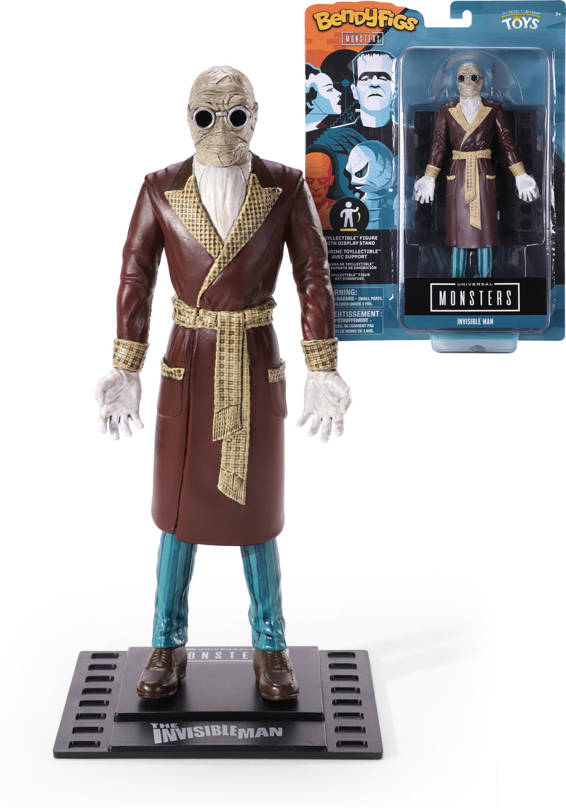 Universal Monsters: Invisible Man 7" Bendy Figure