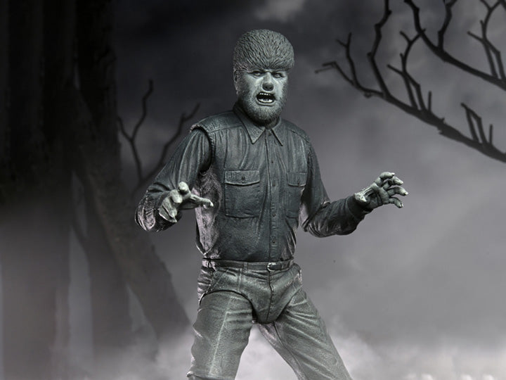 Universal Monsters: The Wolf Man (Black & White) Ultimate Action Figure