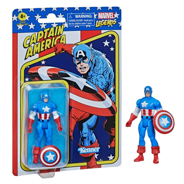 Marvel: Legends Retro Collection - Captain America 3 3/4-Inch Action Figure