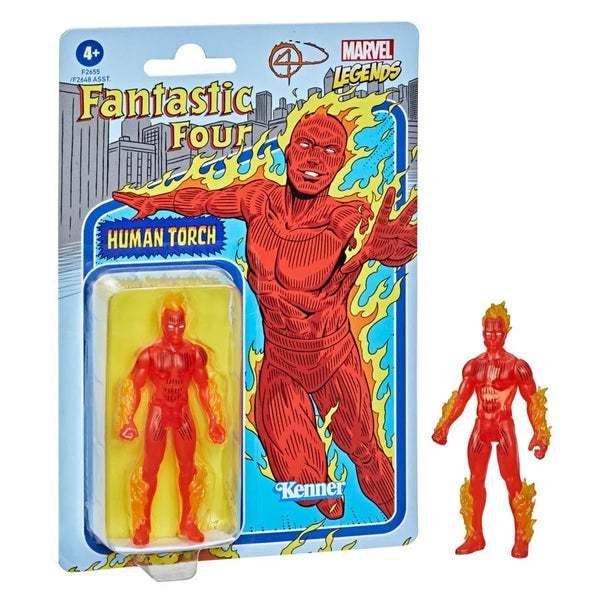 Marvel: Legends Retro Collection - Human Torch 3 3/4-Inch Action Figure